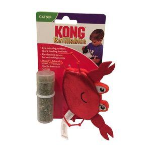 KONG Metallic Crab Refillable Catnip Cat Toy